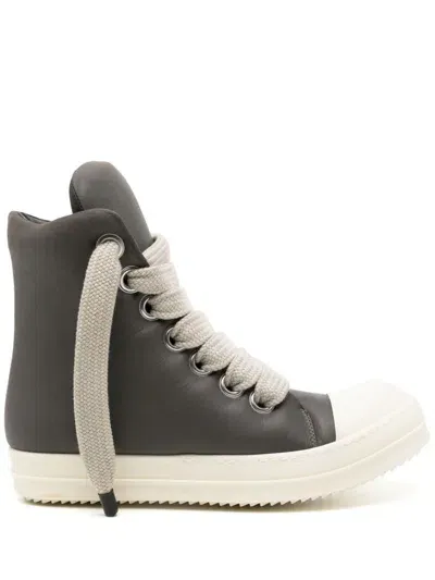 Rick Owens Jumbo Padded Hi-top Sneakers In 7811 Dark Dust/milk/milk