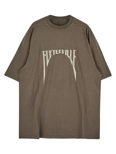 Rick Owens Jumbo Ss T In Brown