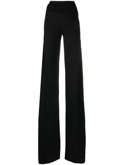 Rick Owens Long-line Palazzo Pants In Black