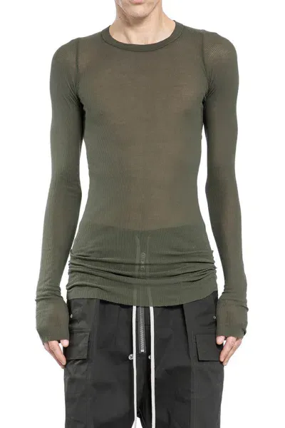 Rick Owens Long Sleeves In Green