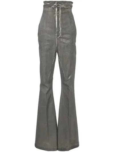 Rick Owens Gray Dirt Bolan Jeans In Grey