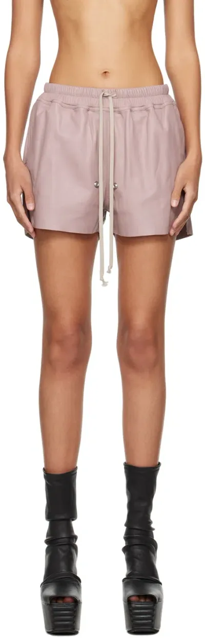 Rick Owens Gabe Boxers In Dusty Pink