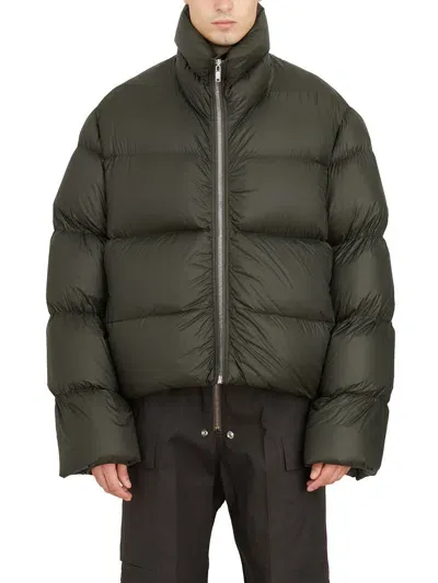 Rick Owens Piumino Turtle Jkt Forest In Green