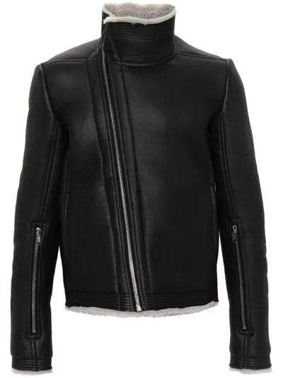 Rick Owens Porterville Bauhaus Jacket In Black/pearl