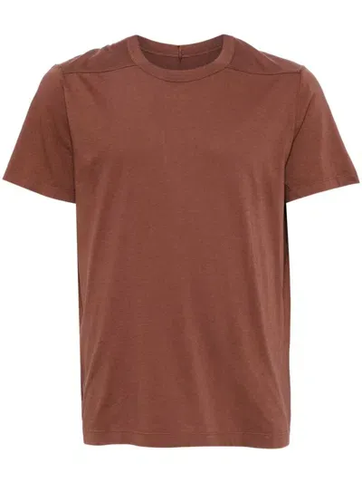 Rick Owens Porterville Level T-shirt In Brown