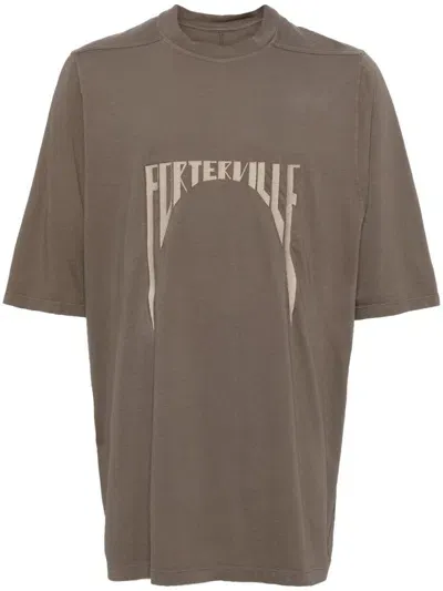 Rick Owens Porterville T-shirt In Brown