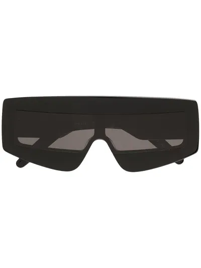 Rick Owens Shield Sunglasses In Black