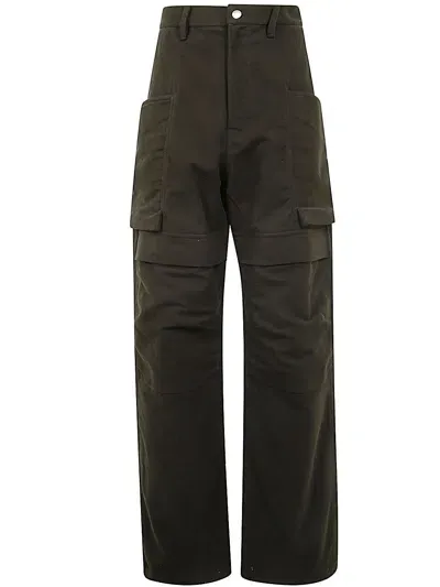 Rick Owens Stefan Cargo Jeans In Green