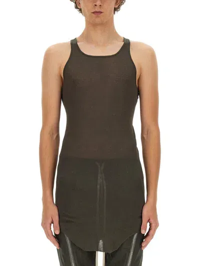 Rick Owens Tank Top In Brown