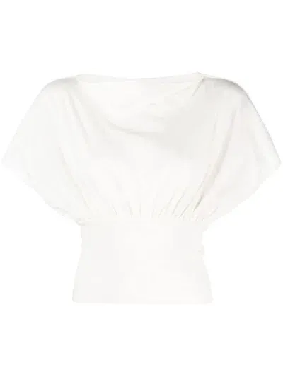 Rick Owens Tommy Cotton Cropped Top In White