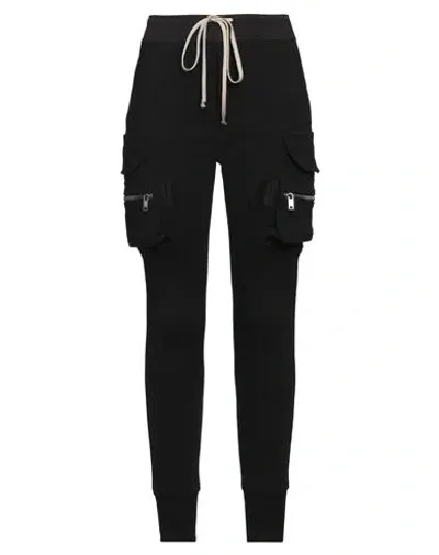 Rick Owens Cotton-jersey Cargo Pants In Black