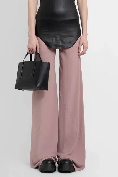 Rick Owens Straight-leg Palazzo Pants In Pink