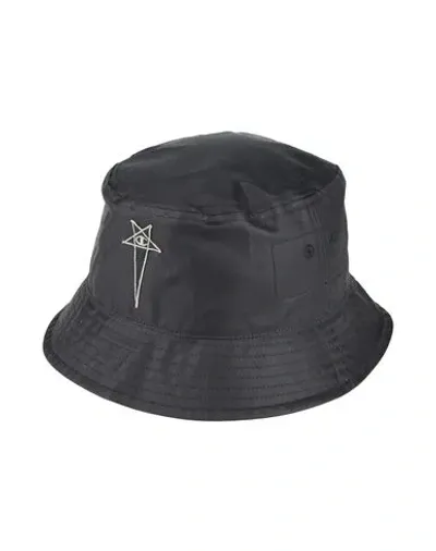 Rick Owens X Champion Gillian Logo-patch Bucket Hat In Black