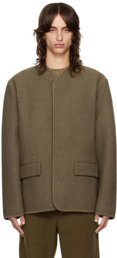 Rier Brown Walker City Jacket In Castoro