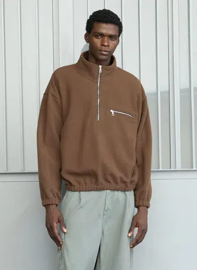 Rier Fleece Sweatshirt In Brown