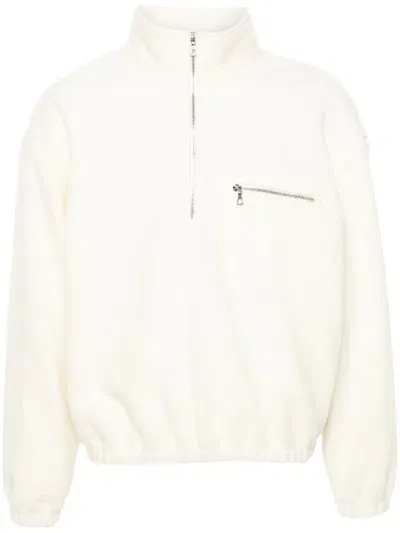 Rier High-neck Fleece Sweatshirt In Neutrals