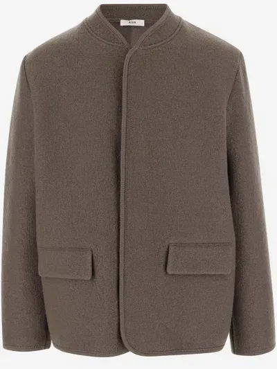 Rier Wool Jacket In Brown