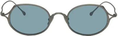 Rigards Gunmetal Rg1090ti Sunglasses In Grey/blue