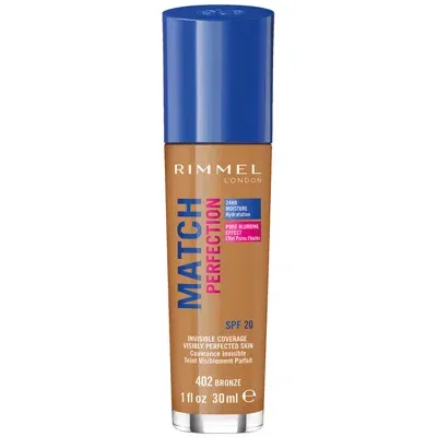 Rimmel London Spf 20 Match Perfection Foundation 30ml (various Shades) - Bronze