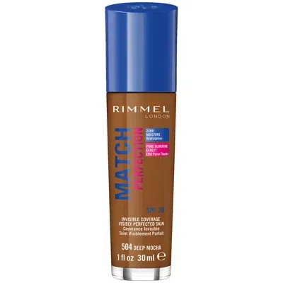 Rimmel London Spf 20 Match Perfection Foundation 30ml (various Shades) - Deep Mocha