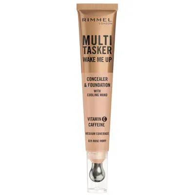 Rimmel Multi-tasker Wake Me Up Foundation And Concealer 20ml (various Shades) - 025 Rose Ivory