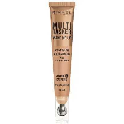 Rimmel Multi-tasker Wake Me Up Foundation And Concealer 20ml (various Shades) - 050 Sand