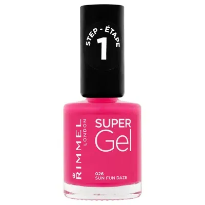 Rimmel Super Gel Nail Varnish 12ml (various Shades) - 26 Sun Fun Daze