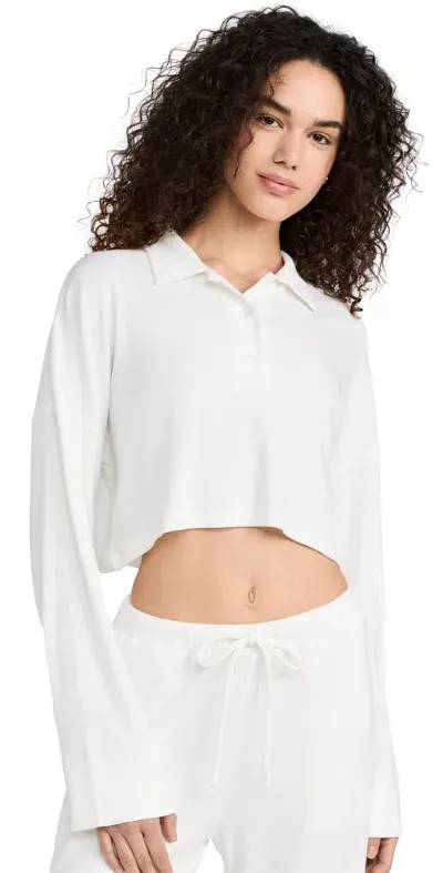 Riot Swim Rory Oversized Crop Top Dove