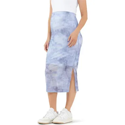 Ripe Maternity Marni Mesh Maternity Skirt In Sky Blue