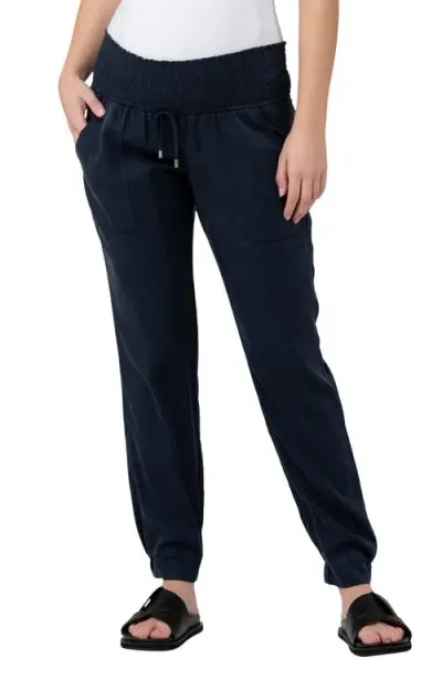 Ripe Maternity Off Duty Maternity Joggers In Navy