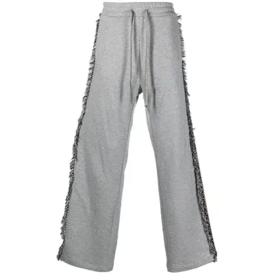 Ritos Embroidered-detail Track Pants In Grey