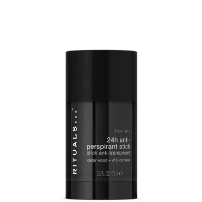 Rituals Homme Collection Cedar Wood And Vitamin E Complex 24h Anti-perspirant Stick 75ml In White