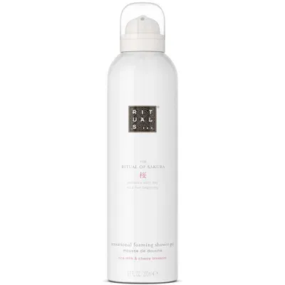 Rituals The Ritual Of Sakura Floral Cherry Blossom And Rice Milk Sakura Foaming Body Wash 200ml In White