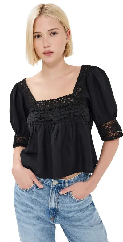 Rixo London Chlo Top Black