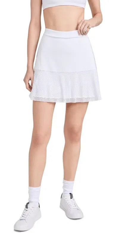 Rlx 4-way Stretch Eyelet Flare Skort Ceramic White