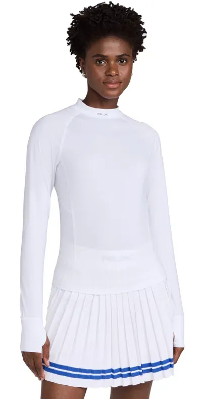 Rlx Recycled Peached Airflow Long Sleeve Base Layer Ceramic White