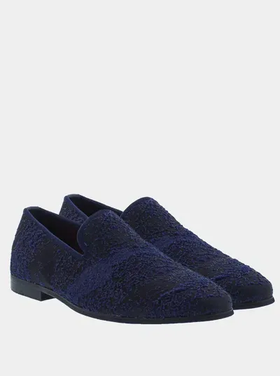 Robert Graham Aizome Dress Slippers In Navy