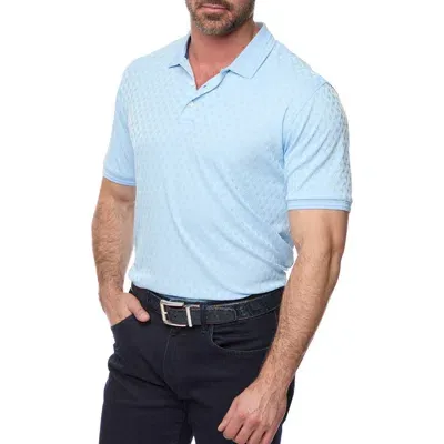 Robert Graham Elias Basket Weave Polo In Light Blue