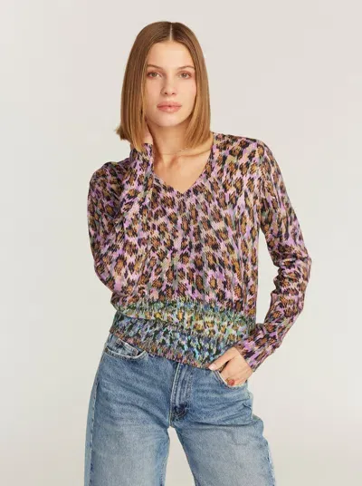 Robert Graham Evelyn Long Sleeve Sweater In Multi