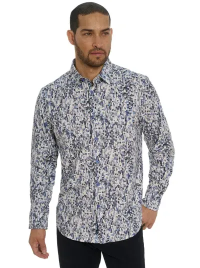 Robert Graham Fragment Long Sleeve Button Down Shirt In Blue