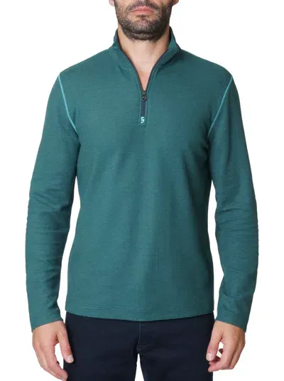 Robert Graham Germano Long Sleeve Knit Top In Green