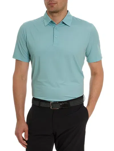 Robert Graham Hyde 3 Micro Dot Regular Fit Polo Shirt In Sage