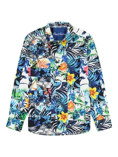 Robert Graham Tahiti Printed Long Sleeve Shirt In Neutral