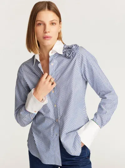 Robert Graham Priscilla Shirt In Blue