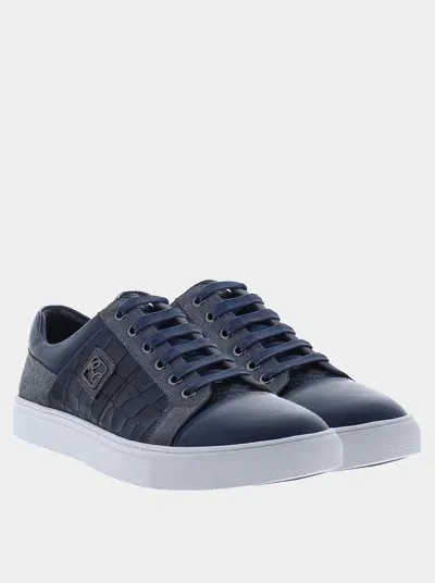 Robert Graham Sashiko Sneaker In Navy