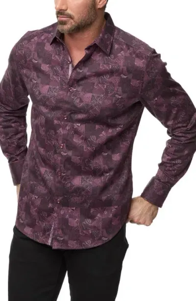 Robert Graham Tourneau Classic Fit Check Cotton Button-up Shirt In Berry