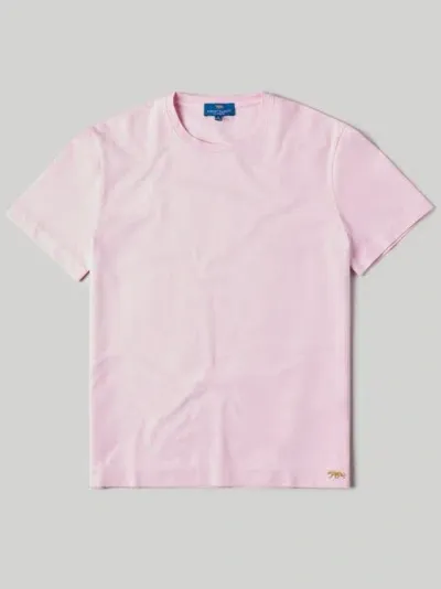 Robert Talbott Dean Stretch Jersey Tee In Pink