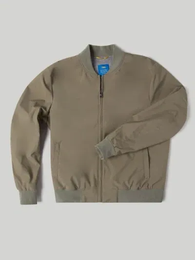 Robert Talbott Jackson Baseball Jacket In Taupe