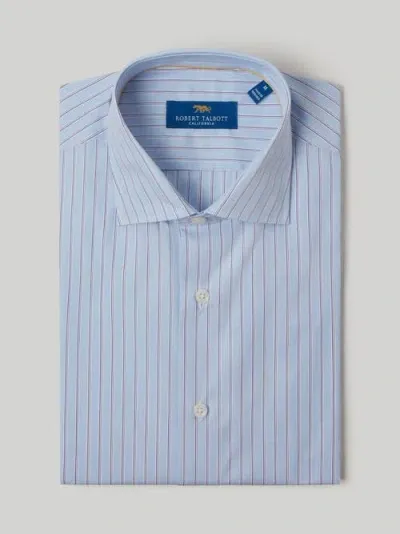 Robert Talbott Reynolds Multi Fine Stripe Dress Shirt In Blue Multi