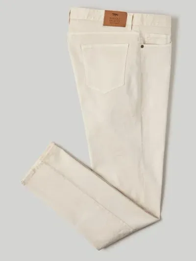 Robert Talbott Rockwell 5 Pocket Pant In Neutral